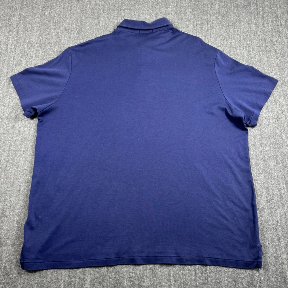 Polo Ralph Lauren Men's XXL Navy Blue Classic Fit Short Sleeve Polo Shirt Pony